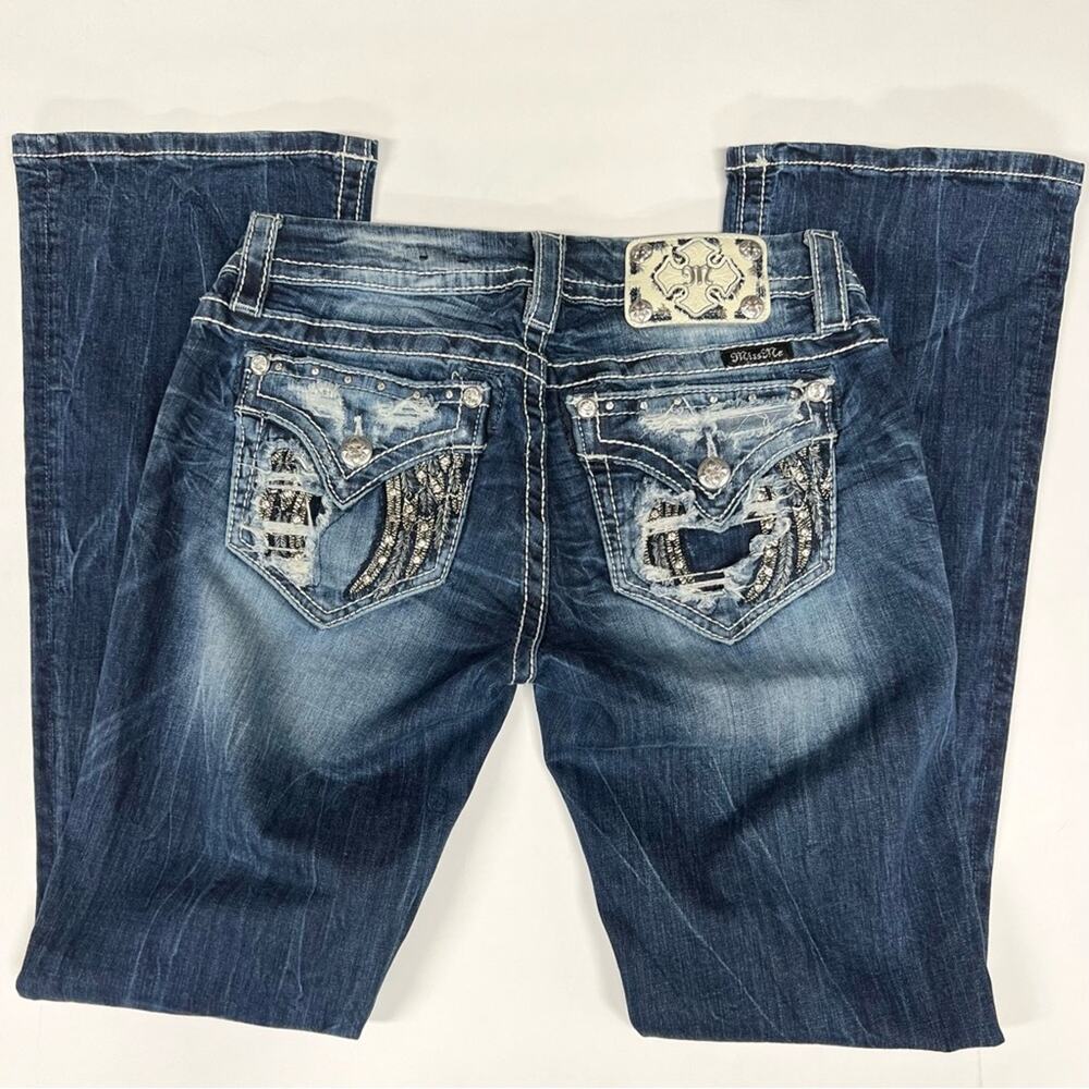 Miss Me | Low Rise Signature Boot Cut Jeans